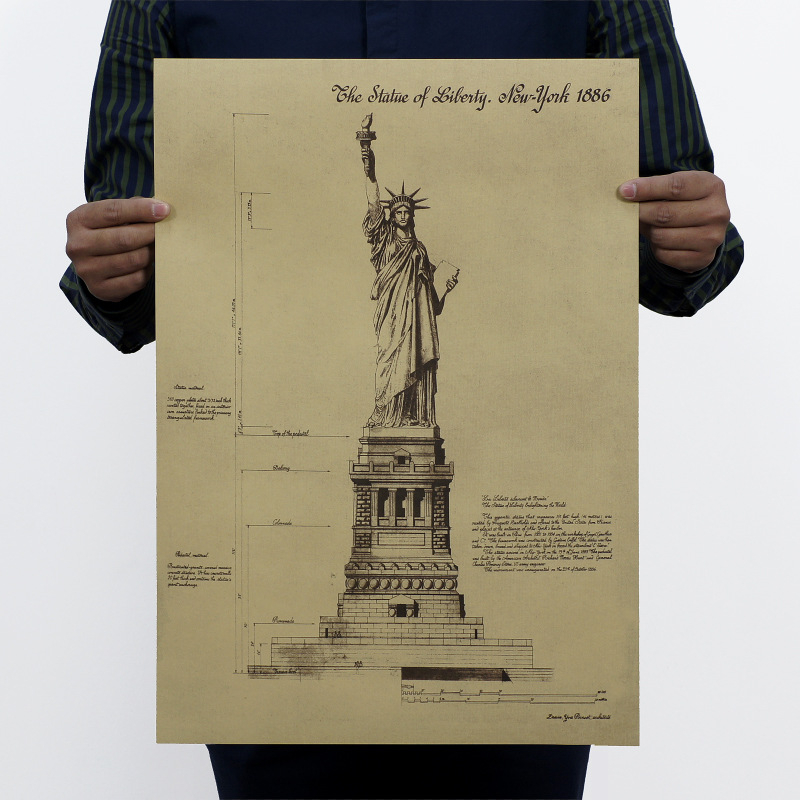 Home Decor New York - شريط ديكور المنزل Vintage تمثال الحرية