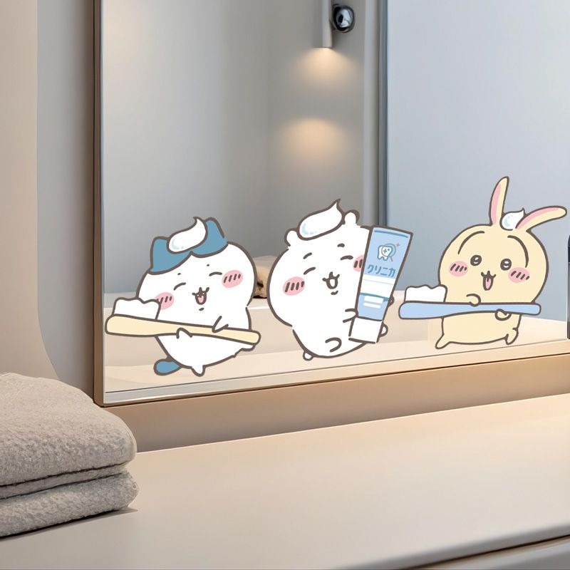 Vanity Home Decor - ملصقات مرآة تشييكوا الرائجة، لاصقة قوية،
