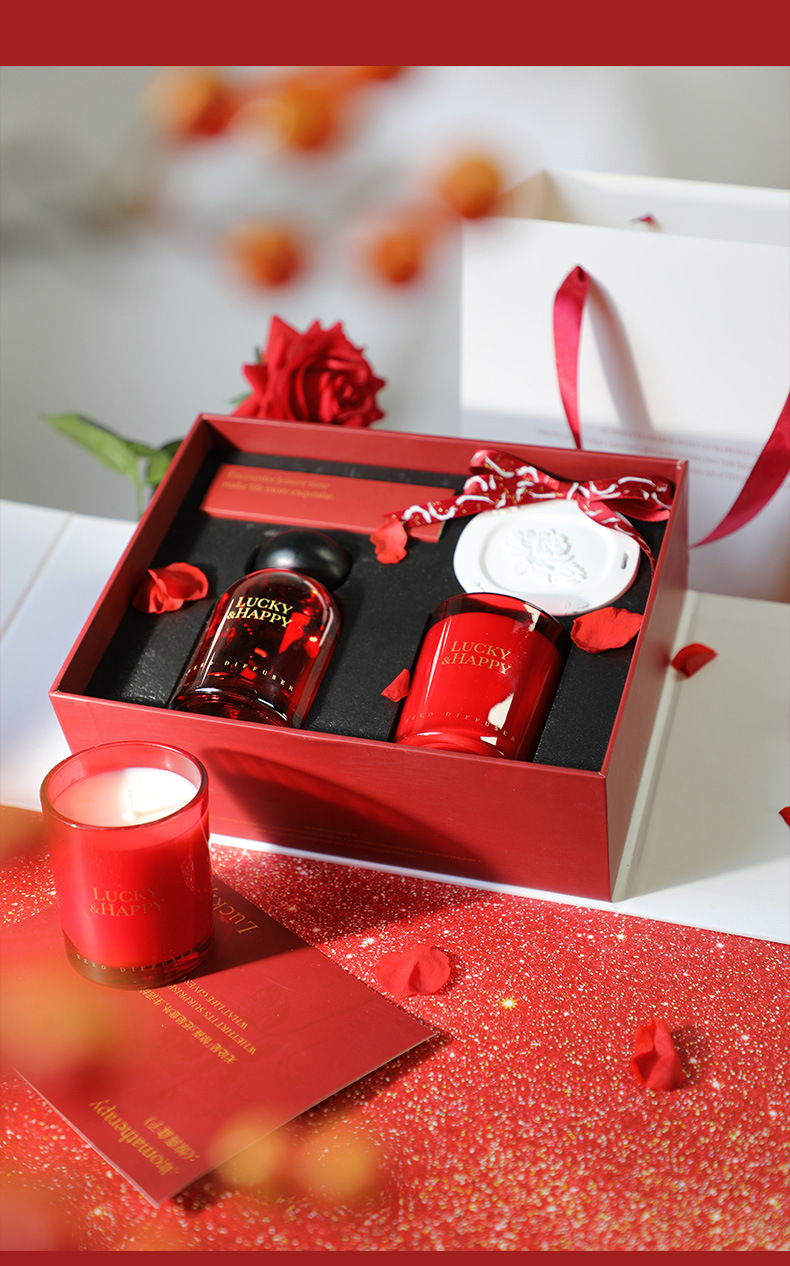 Scented Candle Set - صندوق هدايا شموع معطرة، مجموعة زيوت
