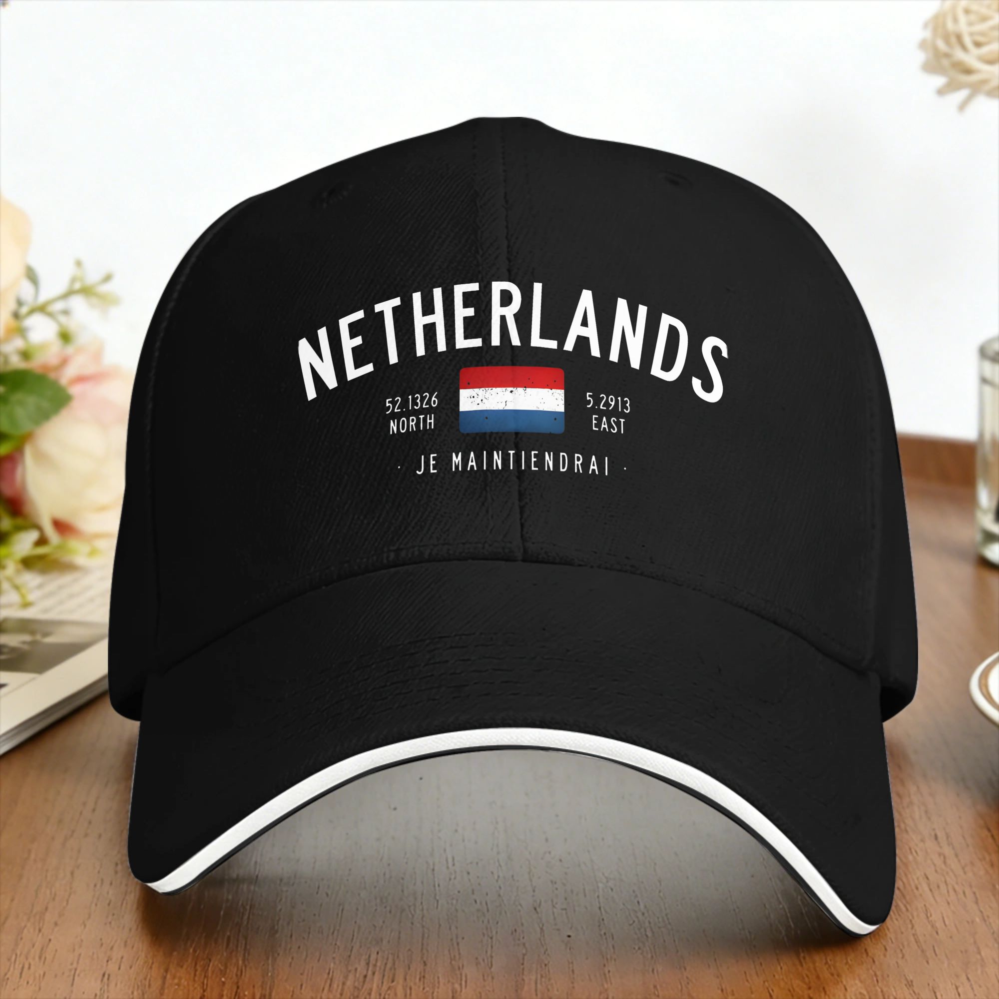 Home Decor Netherlands - قبعة بيسبول كاجوال بعلم هولندا، قبعة