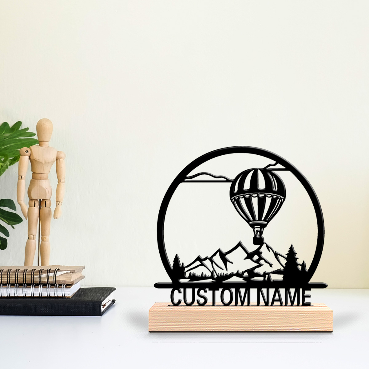 Home Decor Product - تمثال معدني على شكل منطاد هوائي