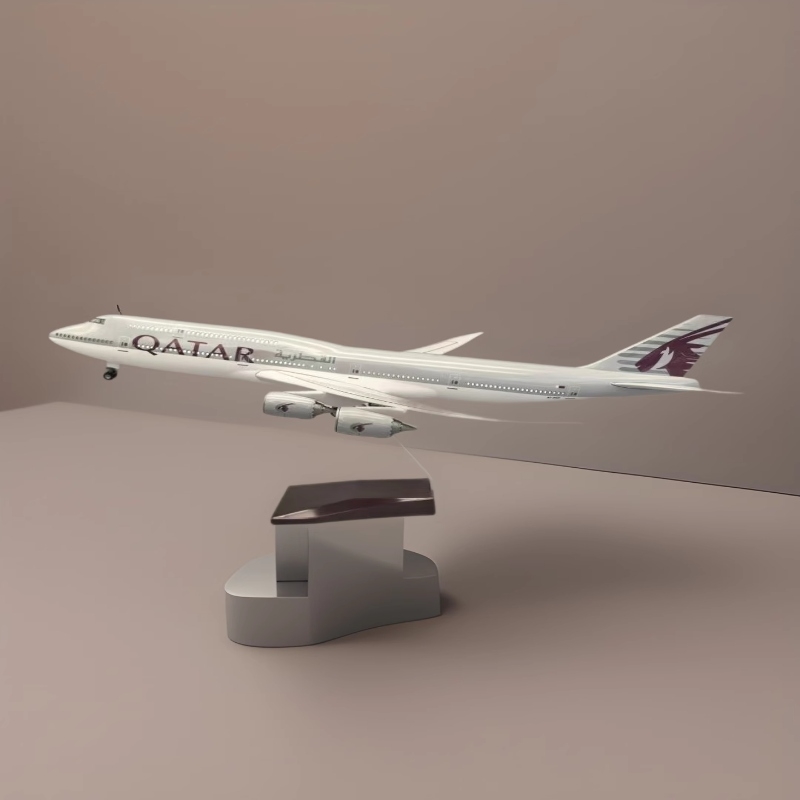Home Decor Qatar - B747 نموذج طائرة 1:130 مقياس الطائرات