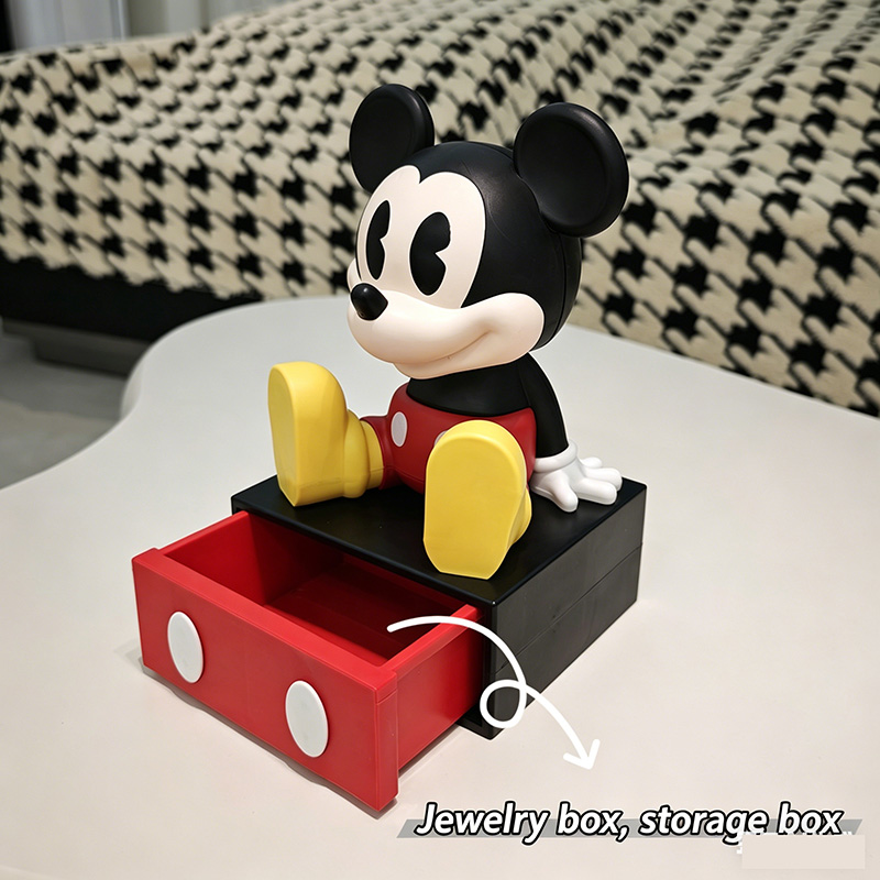 Vanity Home Decor - صندوق تخزين لطيف على شكل فأر،