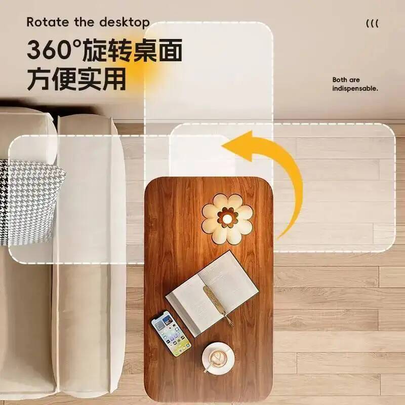 Home Decor Online Shop - طاولة قهوة خشبية من الروطان للصالون