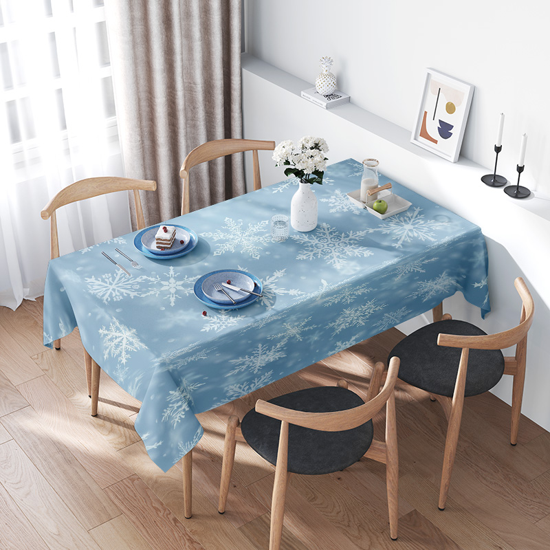 Home Decor Online Shop - ندفة الثلج الطعام مفرش المائدة الشتاء