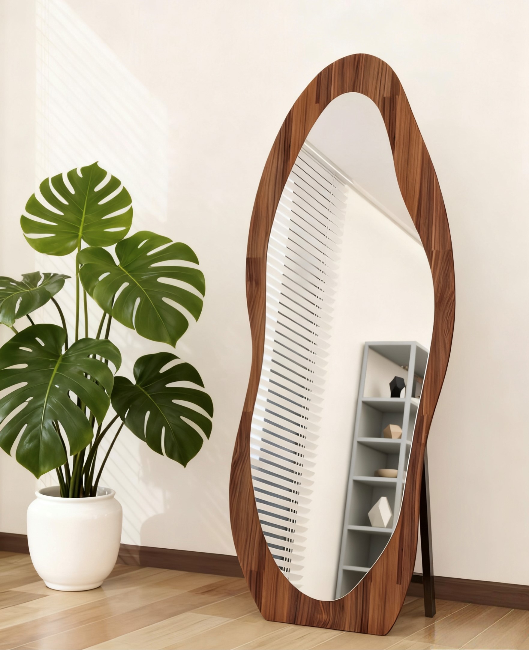 مرآة أرضية كاملة الطول حديثة ا - مراجعة Vanity Home Decor وسعره