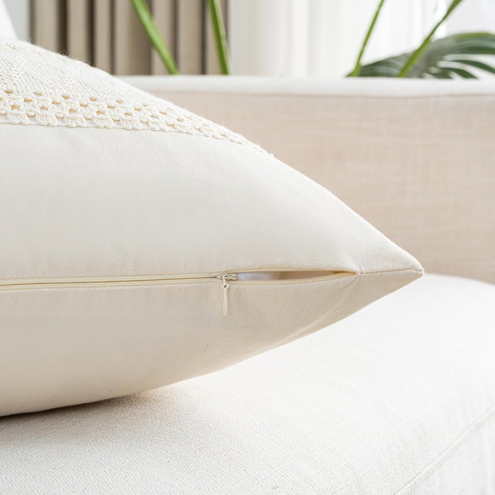 غطاء وسادة بوهو كريمي للظهر مق - مراجعة Home Decor Sofa وسعره