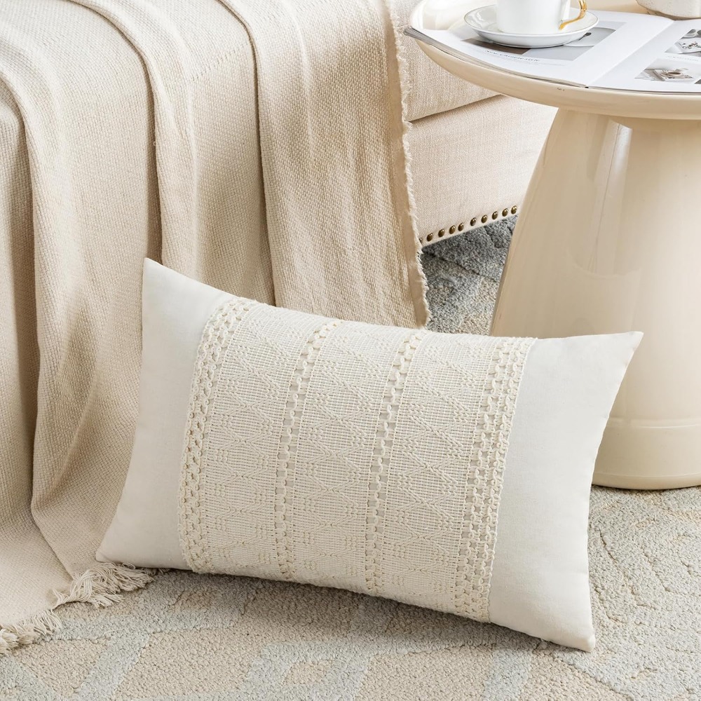 غطاء وسادة بوهو كريمي للظهر مق - مراجعة Home Decor Sofa وسعره