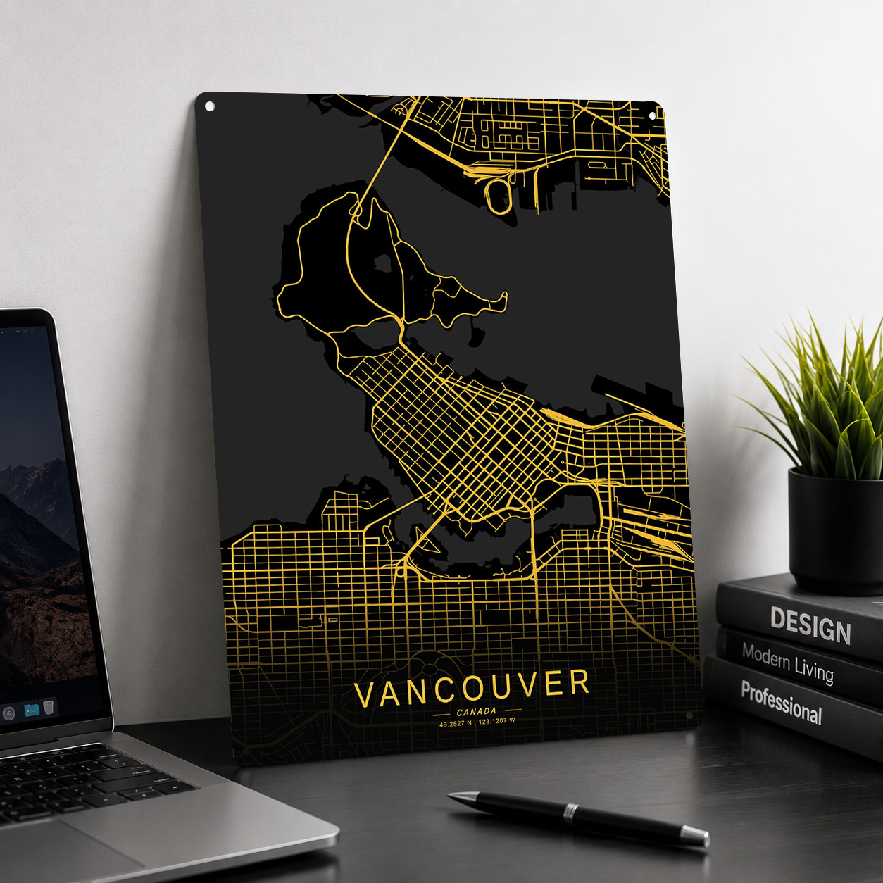 لوحة معدنية مطبوعة ثلاثية الأب - مراجعة Home Decor Vancouver وسعره