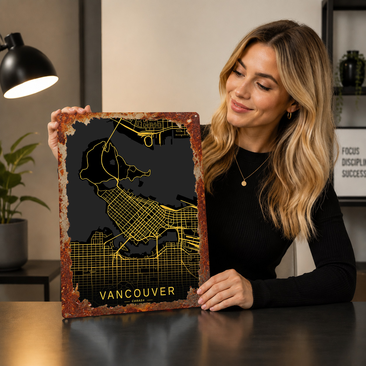 لوحة معدنية مطبوعة ثلاثية الأب - مراجعة Home Decor Vancouver وسعره