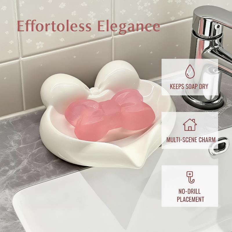 طبق صابون سيراميك بتصميم قلب و - مراجعة Vanity Home Decor وسعره