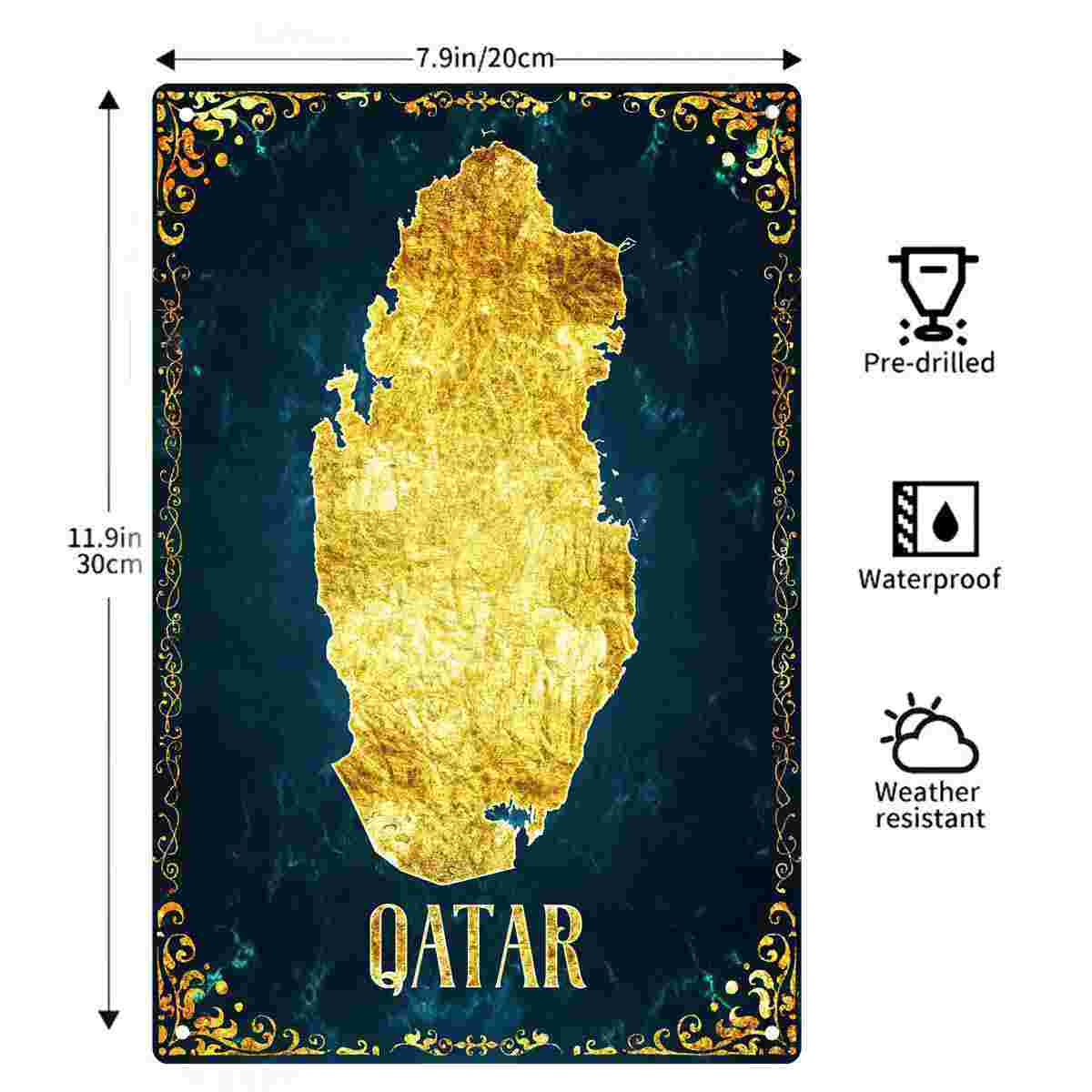 لافتة معدنية مسطحة ثنائية الأب - مراجعة Home Decor Qatar وسعره