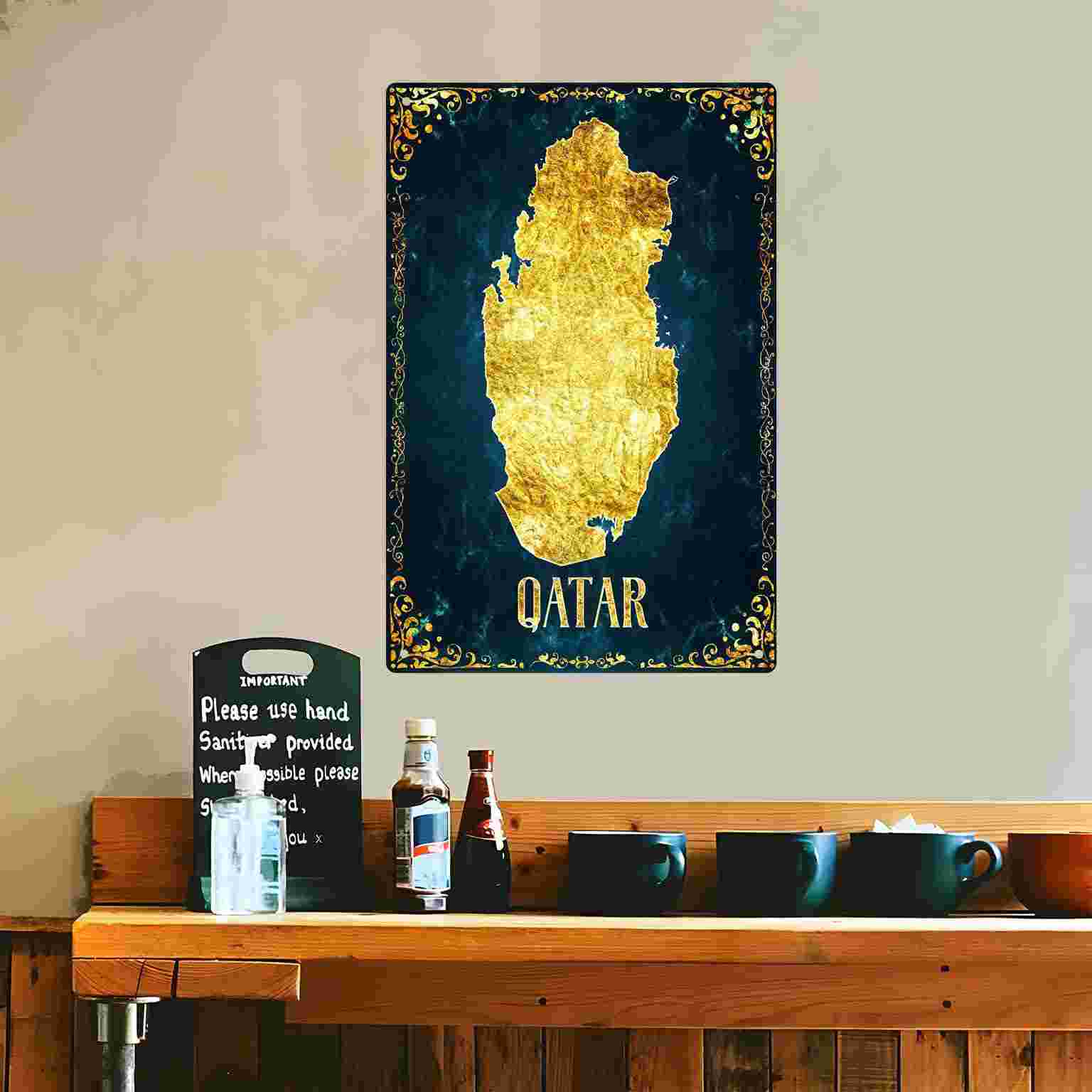 لافتة معدنية مسطحة ثنائية الأب - مراجعة Home Decor Qatar وسعره