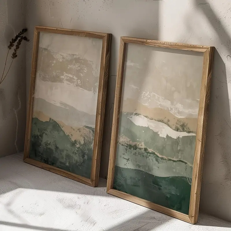 قطعتان/مجموعة: لوحة فنية جداري - مراجعة Home Decor Korea وسعره