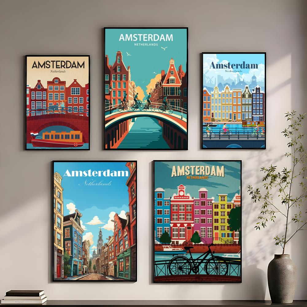 ملصق أمستردام هولندا مثالي ذات - مراجعة Home Decor Netherlands وسعره