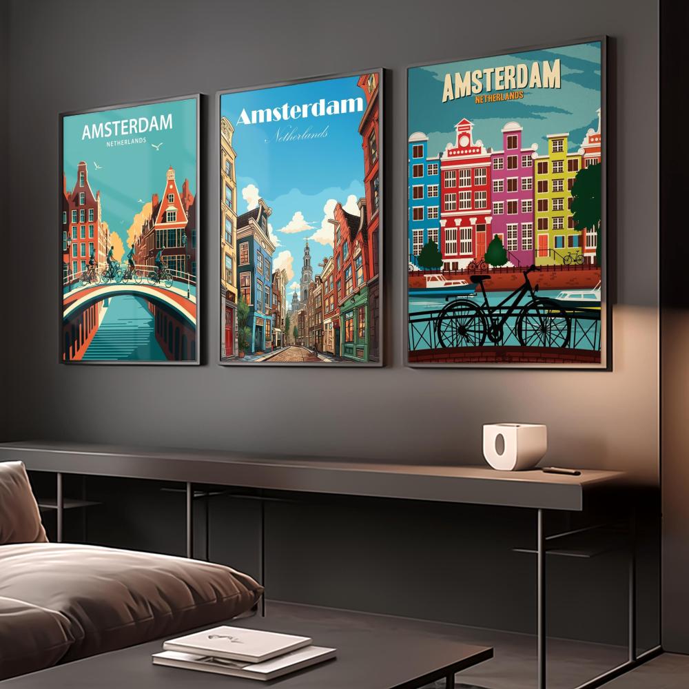 ملصق أمستردام هولندا مثالي ذات - مراجعة Home Decor Netherlands وسعره