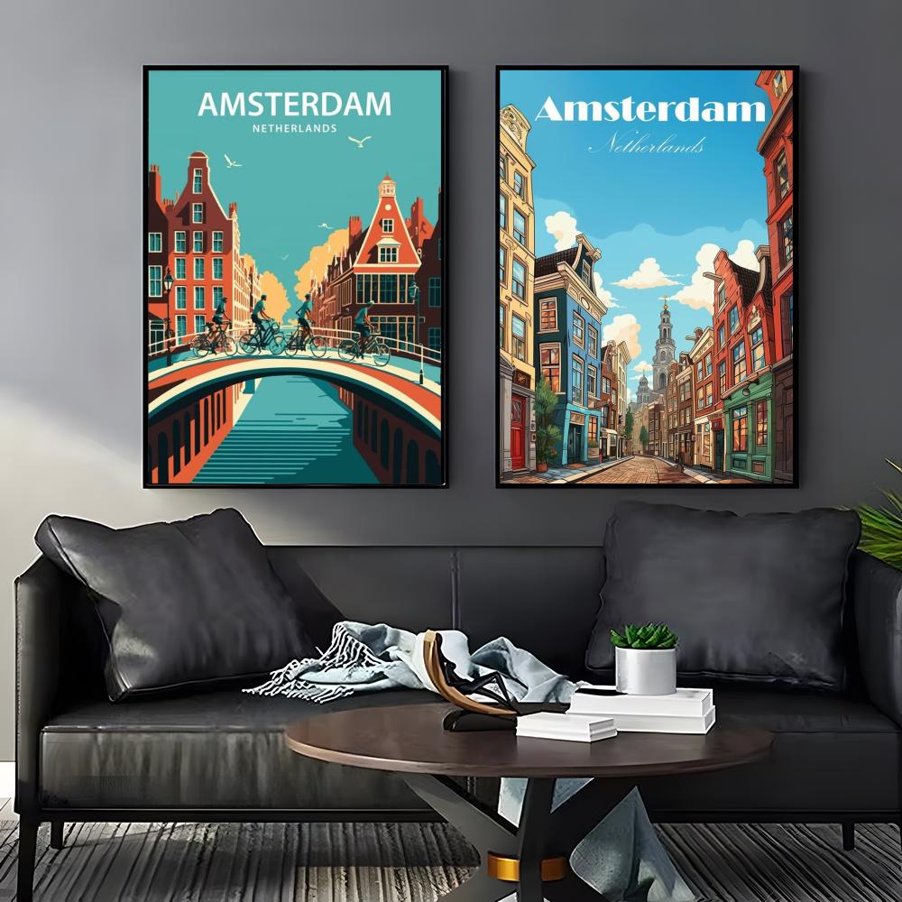 ملصق أمستردام هولندا مثالي ذات - مراجعة Home Decor Netherlands وسعره
