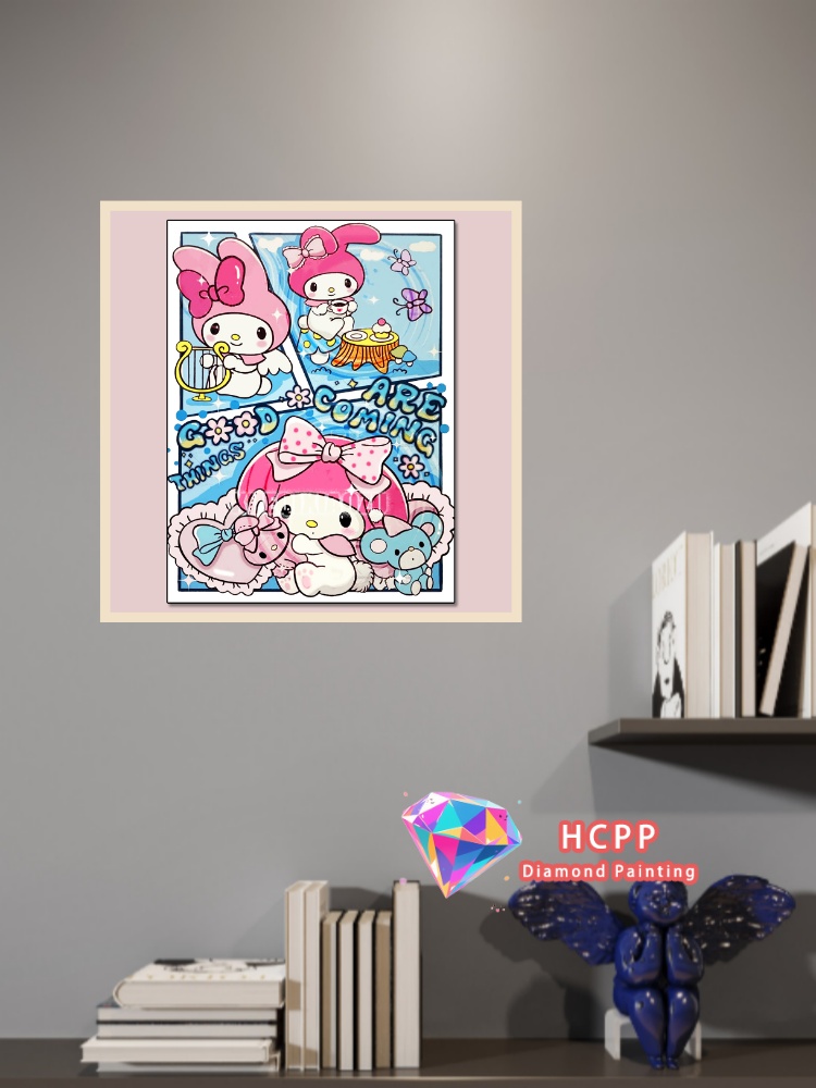 طقم رسم بالألماس كورومي وهيلو  - مراجعة Home Decor Korea وسعره