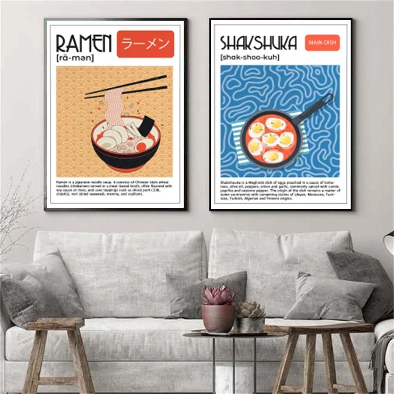 الغذاء الآسيوي قماش اللوحة الم - مراجعة Home Decor Korea وسعره