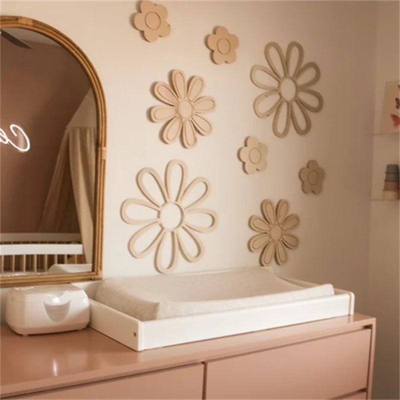 ديكور حائط خشبي على شكل زهور ا - مراجعة Home Decor Korea وسعره