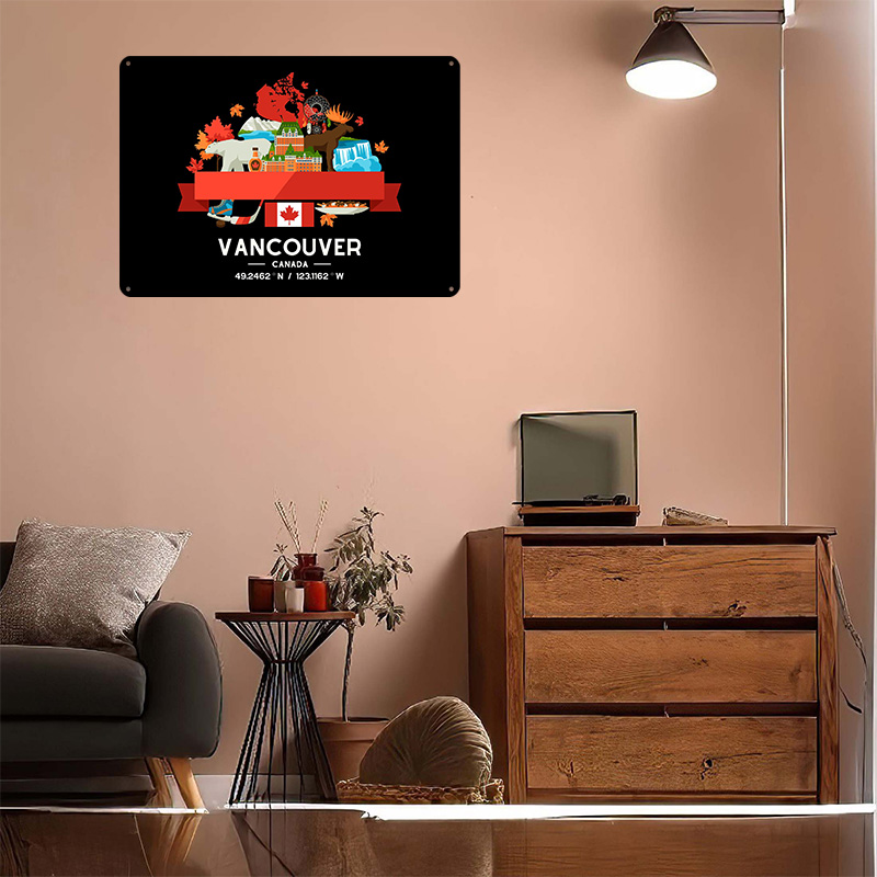 ملصق مطبوع لخريطة مدينة فانكوف - مراجعة Home Decor Vancouver وسعره