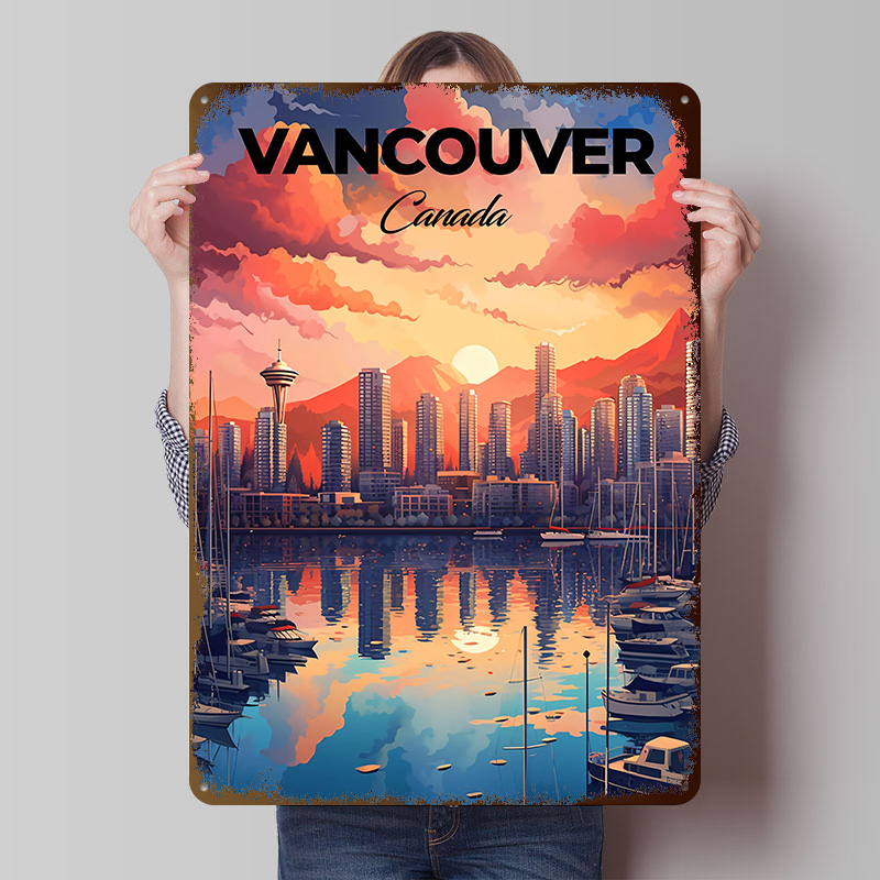 ملصق طباعة سياحية لفانكوفر، فن - مراجعة Home Decor Vancouver وسعره