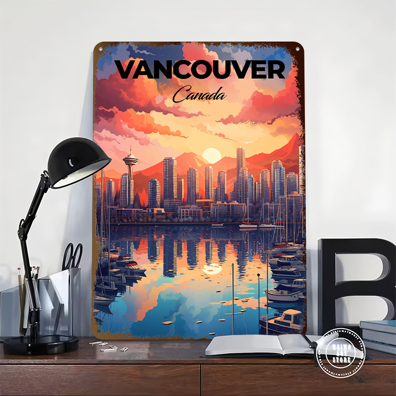 ملصق طباعة سياحية لفانكوفر، فن - مراجعة Home Decor Vancouver وسعره