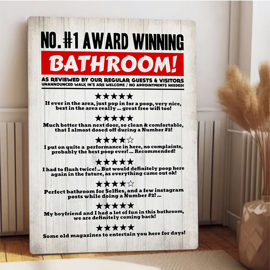 لافتة معدنية لمراجعة الضيوف ال - مراجعة Review Home Decor وسعره