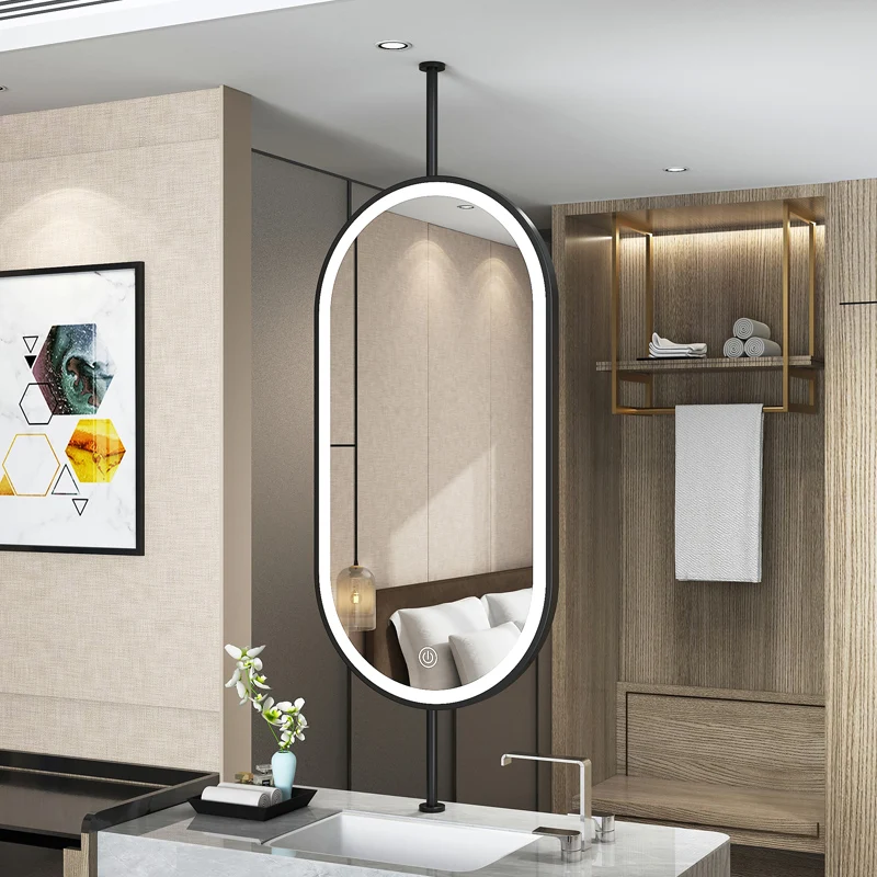 مرآة معلقة بيضاوية الشكل للسقف - مراجعة Vanity Home Decor وسعره