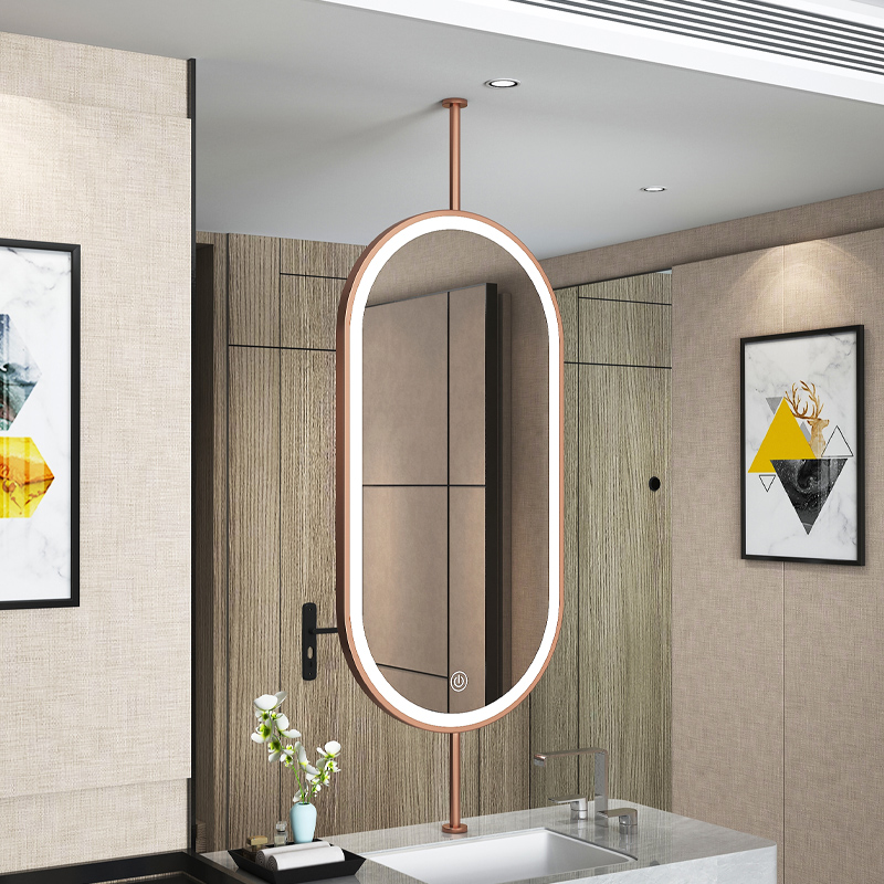 مرآة معلقة بيضاوية الشكل للسقف - مراجعة Vanity Home Decor وسعره