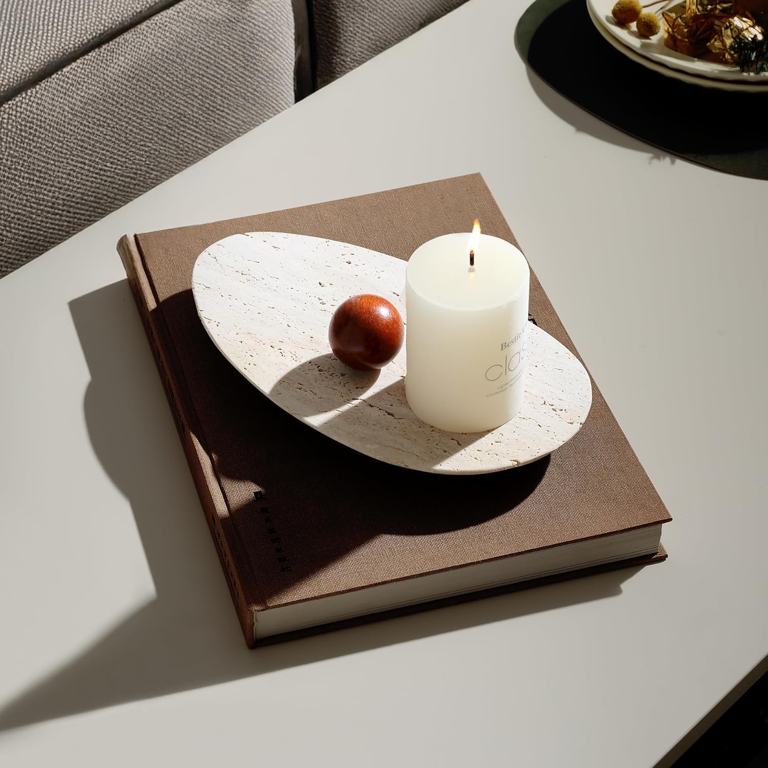 صينية ترافرتين للحمام وديكور ا - مراجعة Vanity Home Decor وسعره